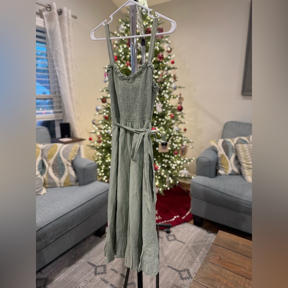 Bluivy Green Midi Dress